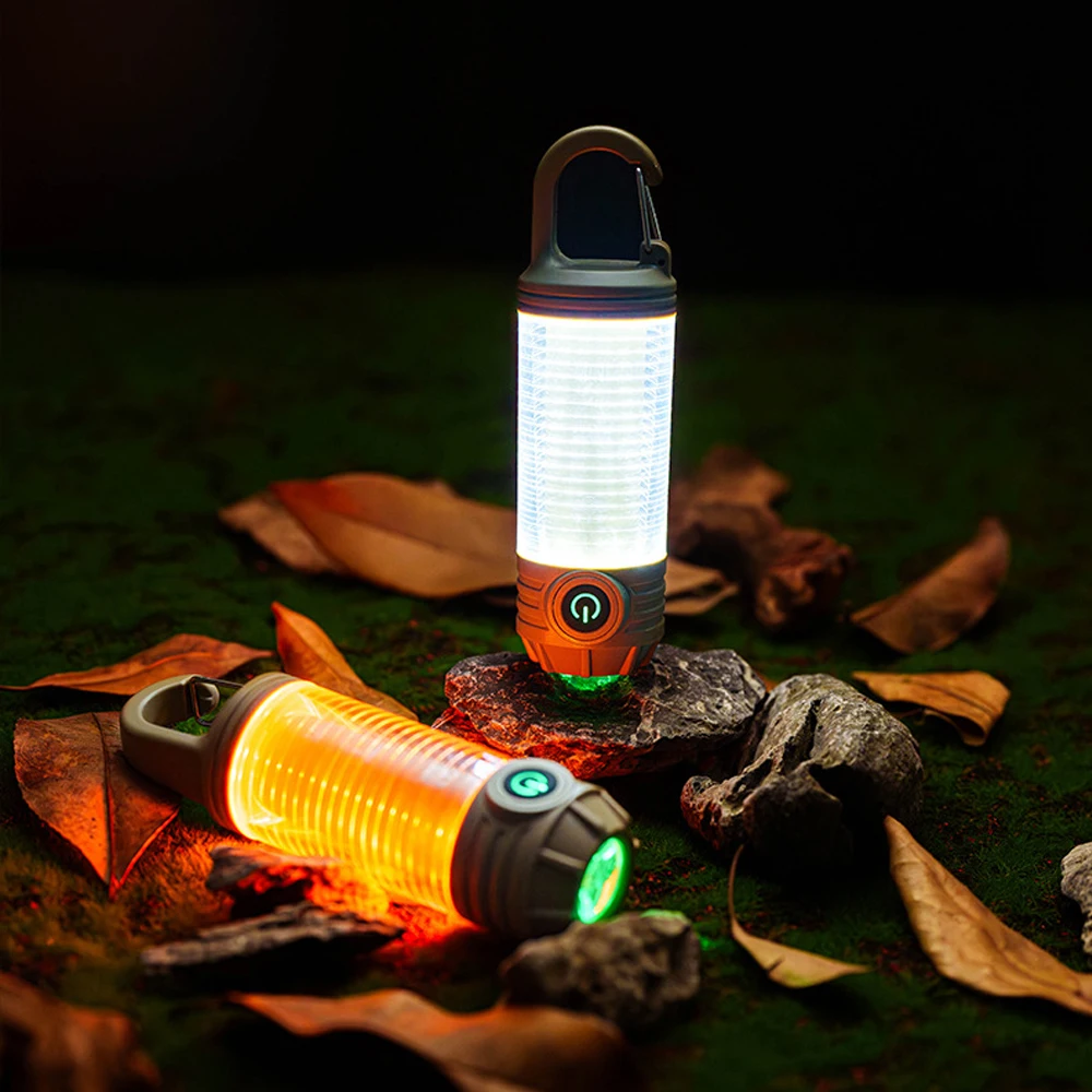 LED Multi Functional Outdoor Camping Light Rechargeable Flashlight Waterproof Night Lamp 6 Mode Emergency Lantern Camp Supplies