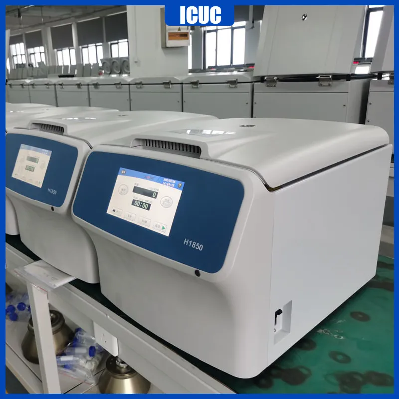 H1850 Benchtop Touch Screen High Speed Laboratory Centrifuge Machine Centr&iacute;fuga with Rotor