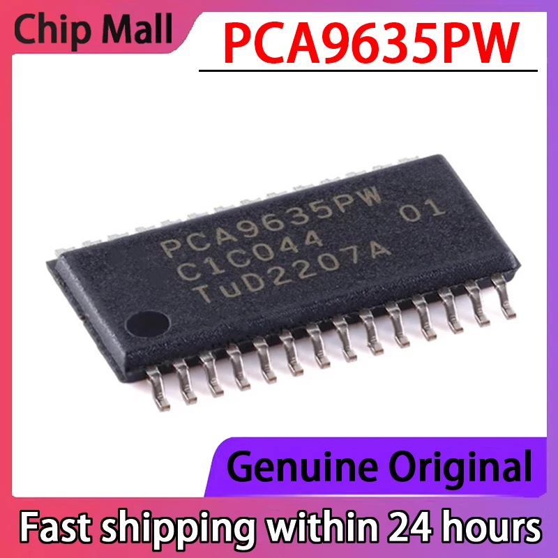 

1PCS Original PCA9635PW,118 PCA9635PW TSSOP-28 I2C 5V Voltage Source LED Controller Chip