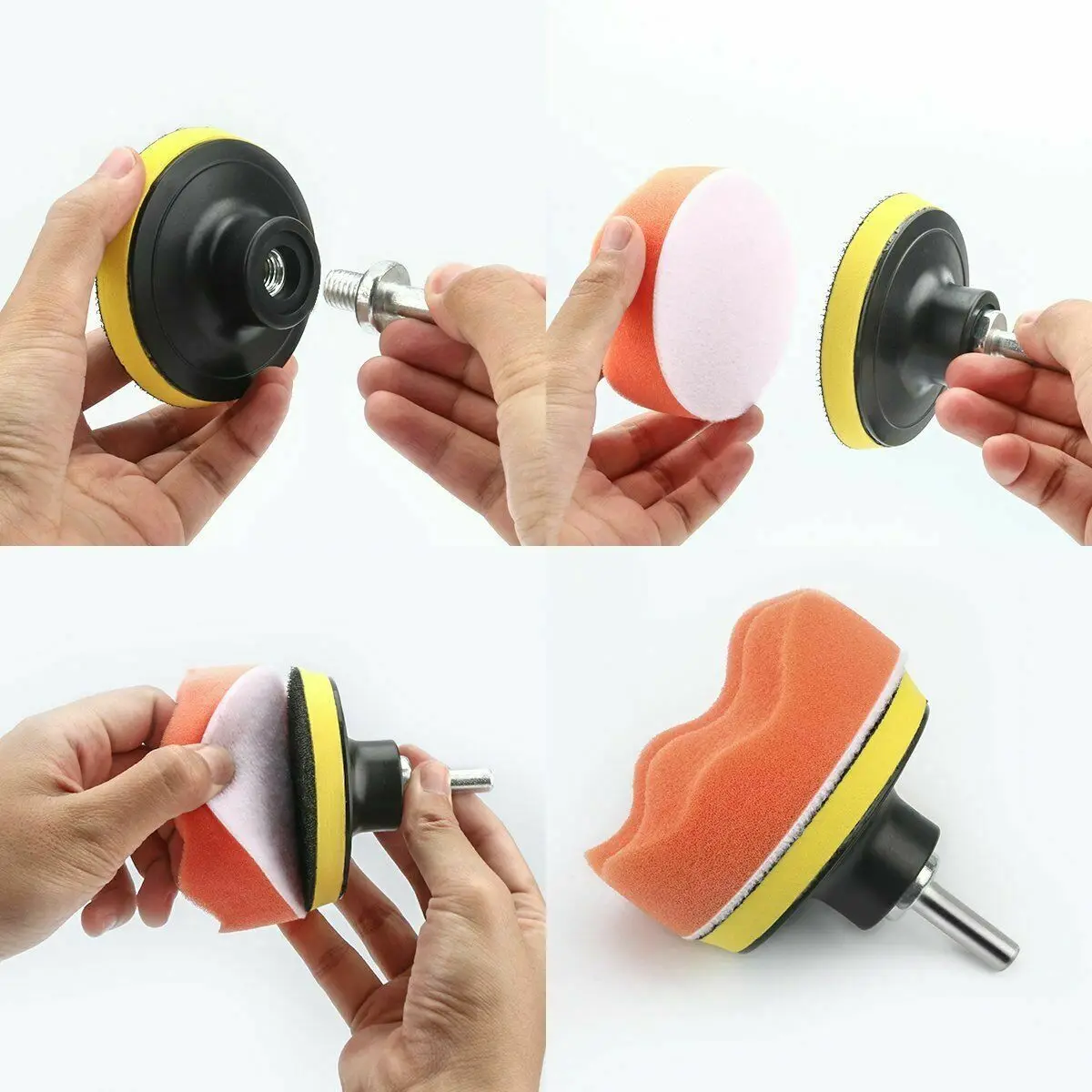 8/11/14Pcs Car Polishing Sponge Pads Kit Foam Pad er Kit for Motorcycle vehicle Removes Scratches