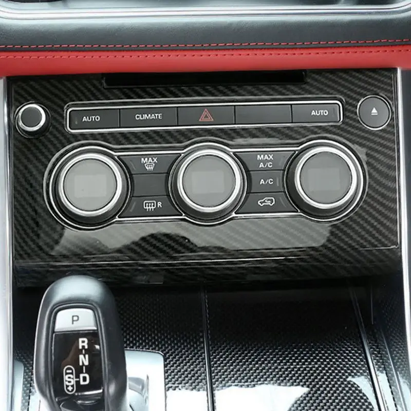 

Car Accessories Console Air Conditioning Panel AC Volume Switch Frame Cover Trim For Land Rover Range Rover Sport 2014-2017