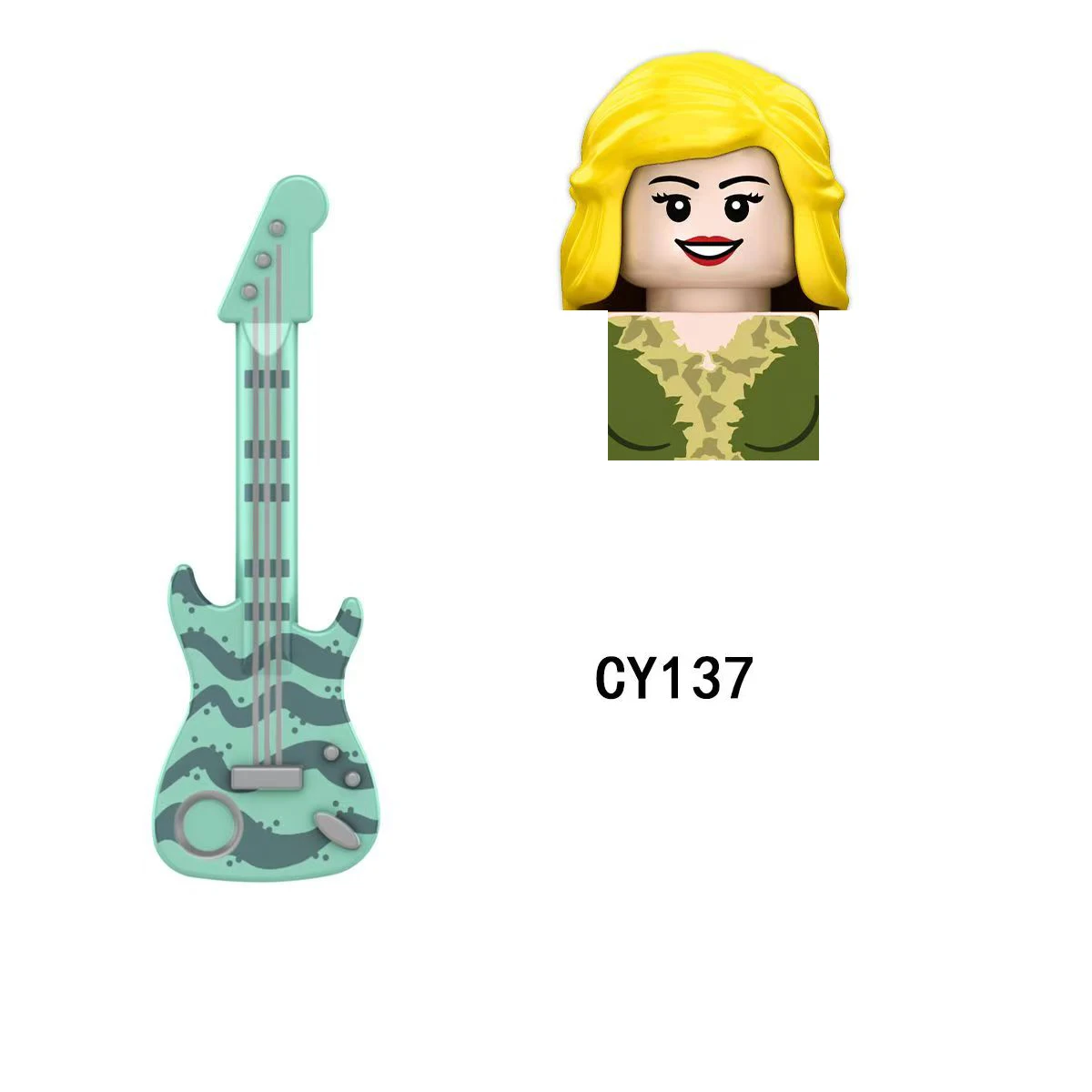 CY134 LG1015 싱어즈 빌딩 블록 소녀용 조립 브릭 액션 토이 피규어 어린이용 작은 인형