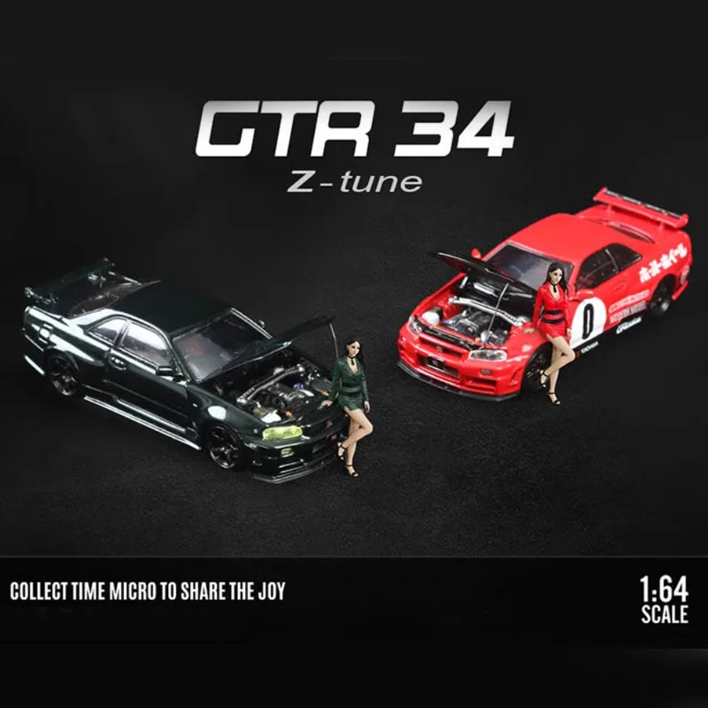 MINI GT 1:64 Nissan Skyline GTR R32 HKS BBS Diecast Model True Scale