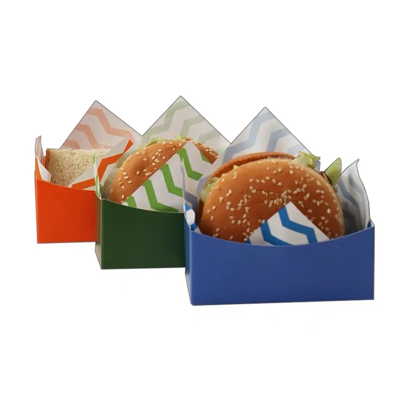 50pcs Creative Paper Boxes for Sandwiches, Toast, Egg Burn, Hot Dogs, Burgers, and DIY ... - SKU CPB01808 - UGI Packaging