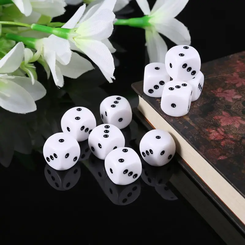 10Pcs 16mm D3 Six Sided Dices Beads For Dungeons & Dragon D&D RPG Poly Desktop f