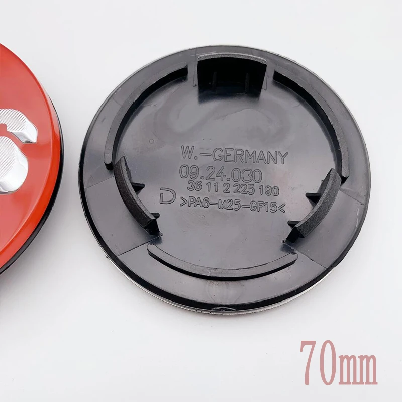 4 Pz/Set 70Mm Rosso Argento Per Bbs Logo Badge Emblem Auto Styling Wheel Center Hup Cap Car Retrofit Accessori Auto Decorativi