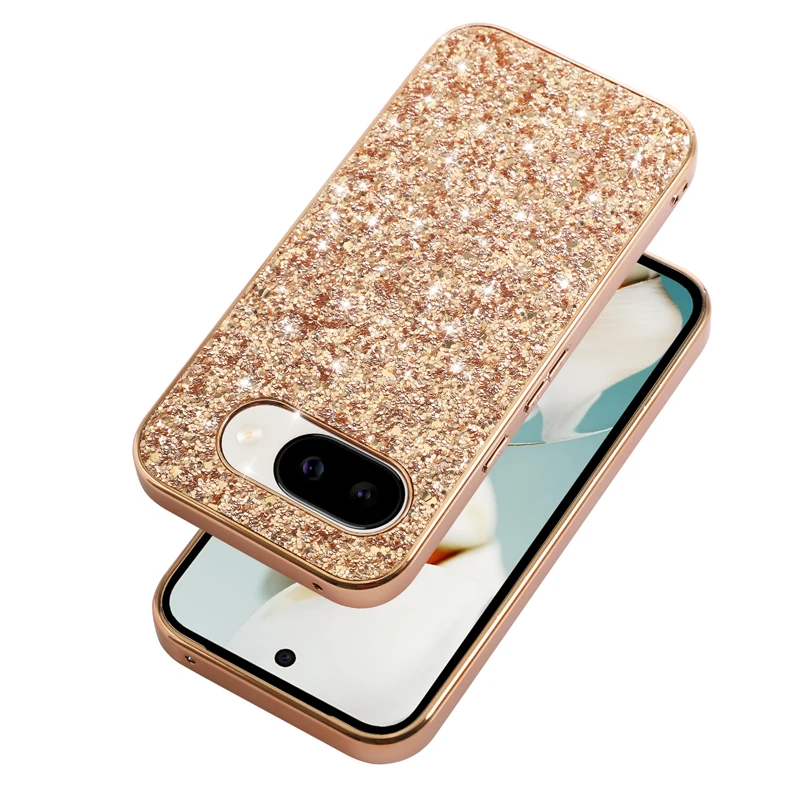 Sparkling Diamond Glitter Frosted TPU Shock-Absorbing Phone Case