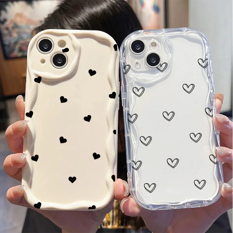 Cute Simple Love Heart Phone Case - Stylish Protective Cover
