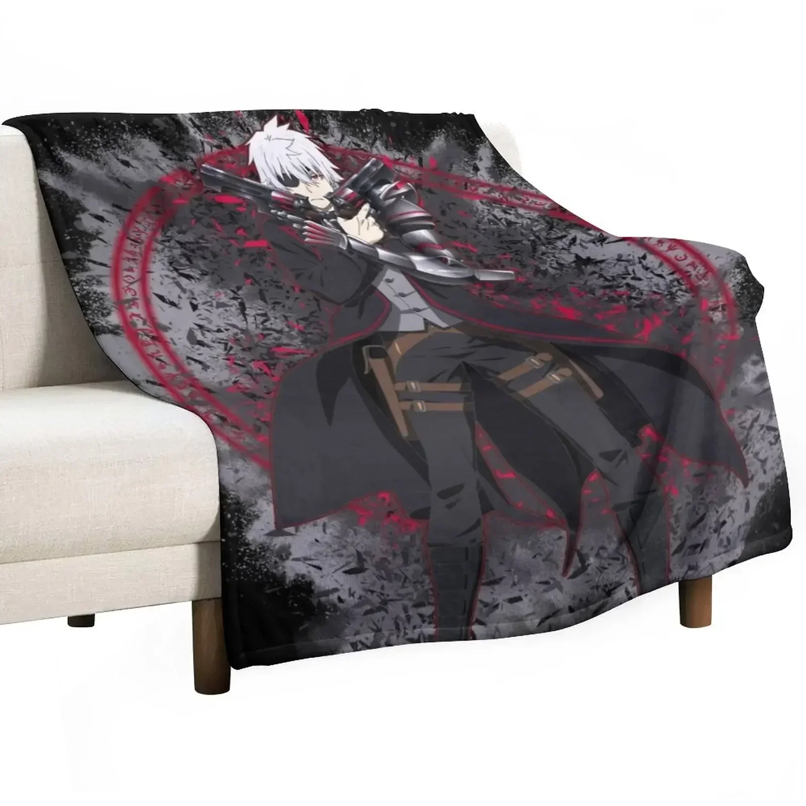 

Arifureta.Nagumo Hajime Throw Blanket for winter Plaid on the sofa Blankets