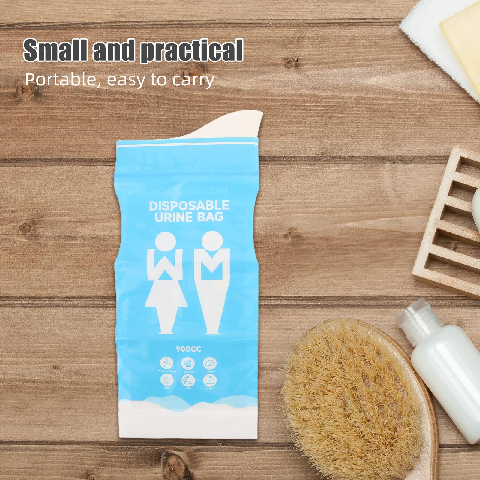 20Pcs 응급 화장실 가방 자동차 소변기 일회용 휴대용 여행 오줌 가방 누출 방지 편리한 도로 여행 캠핑 남성 여성