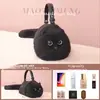 One Shoulder Bag Female Design Small Man Messenger Bag Versatile Hand Made Autumn and Winter Plush Cute Cat Bag 6