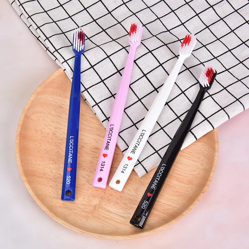 2pcs Toothbrush Heart Couple Brush Teeth Eco Friendly Nano Adults Toothbrush