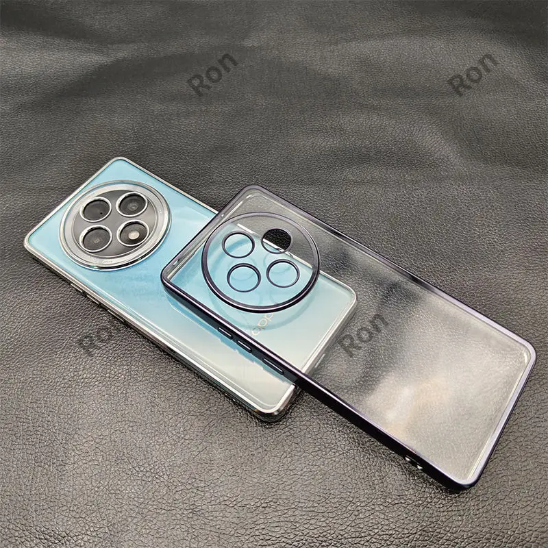 Luxury Transparent Electroplating Shockproof Silicone Bumper Case