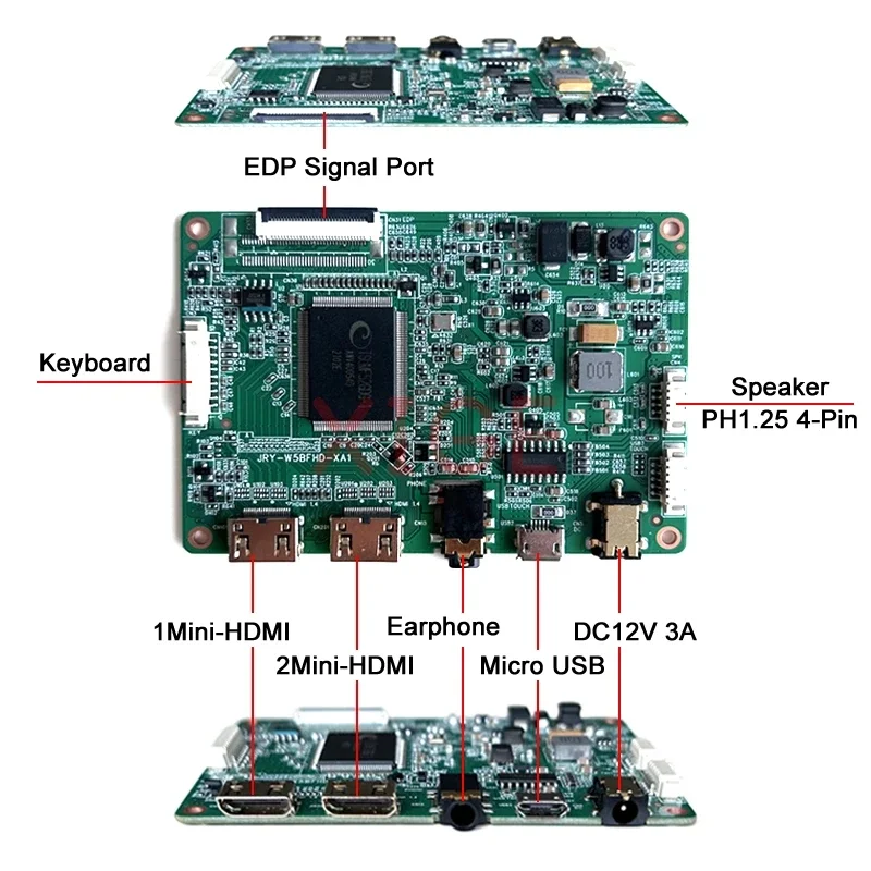 LCD ũ ̹   ݼ ̽ ĸ Ŀ ڽ, 15.6 ġ EDP 30  1920*1080 ŰƮ, ũ USB ̴ HDMI, B156HAN01.1 B156HAN01.2