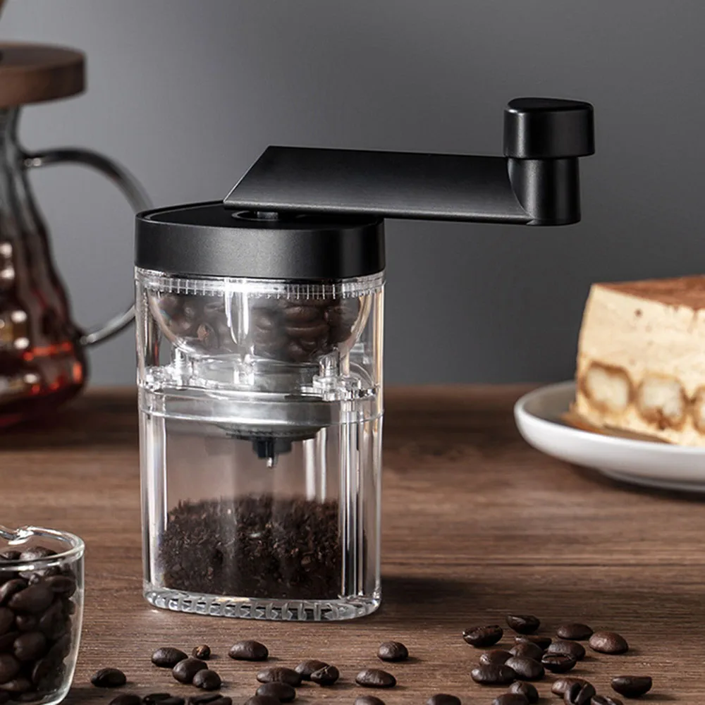 

Detachable Transparent Bin Coffee Bean Grinder Practical Visibles Grinding Tool For Home Kitchen