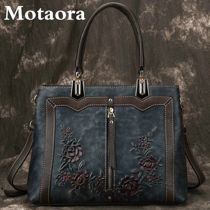 

Women's Bag Retro Genuine Leather Luxury Handbags For Women 2023 New Handmade Crossbody Bag Large Capacity Bags Female