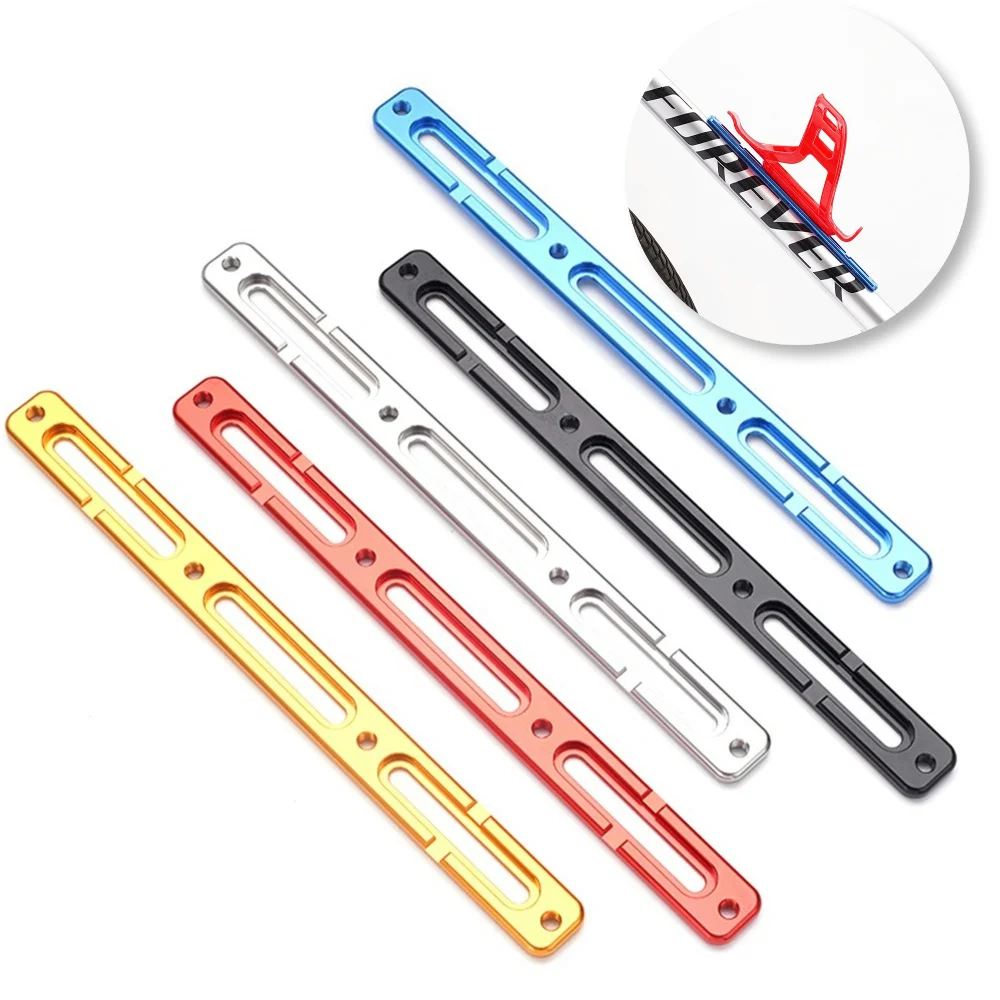 Bottle Cage Extension Adapter Aluminum Alloy Bicycle Bottle Holder Adapter Lightweight Kettle Holder Tyre Pump Mounting Base bicycle water bottle cage bicycle bottle holder water bottle holder