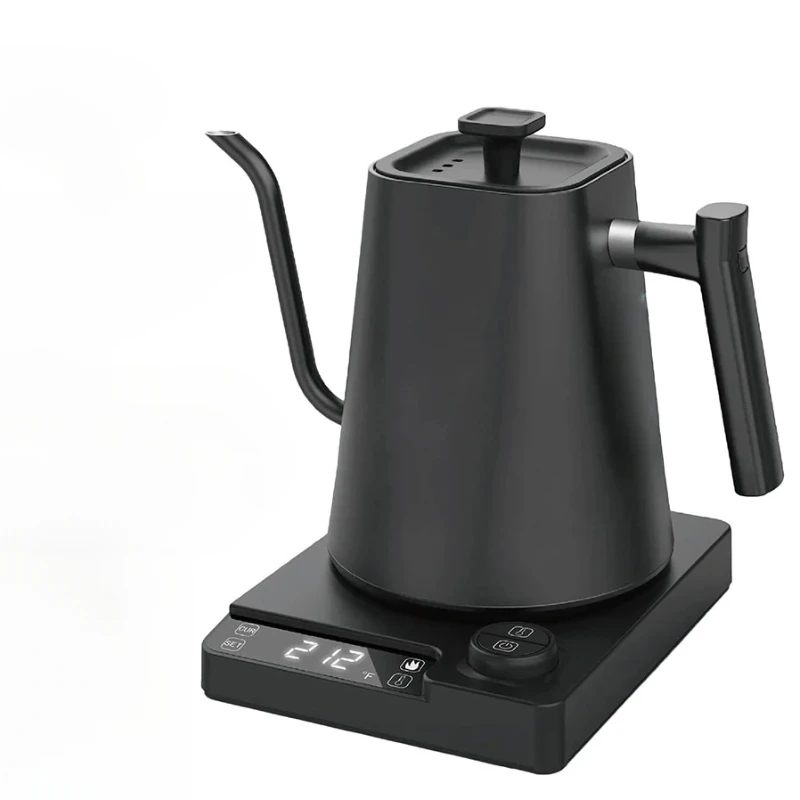 إبريق قهوة كهربائي أنيق بسعة 1000 مل، مزود بشاشة L...