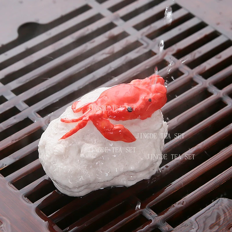 Ba Fang Lai Cai Color Changing Tea Pet Can Raise Kung Fu Crabs Desktop Chinese Style Ornaments Tea Ceremony Accessories