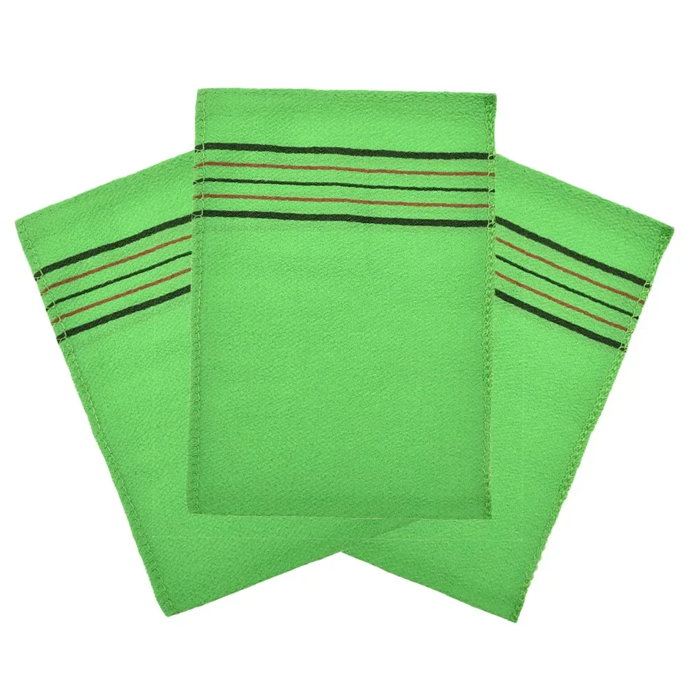 Korean Asian Exfoliating Bath Washcloth Body Scrub Shower Wash Cloths Dead Skin Clean Wash Towel Tool 3Pcs hand towel,bamboo hand towel