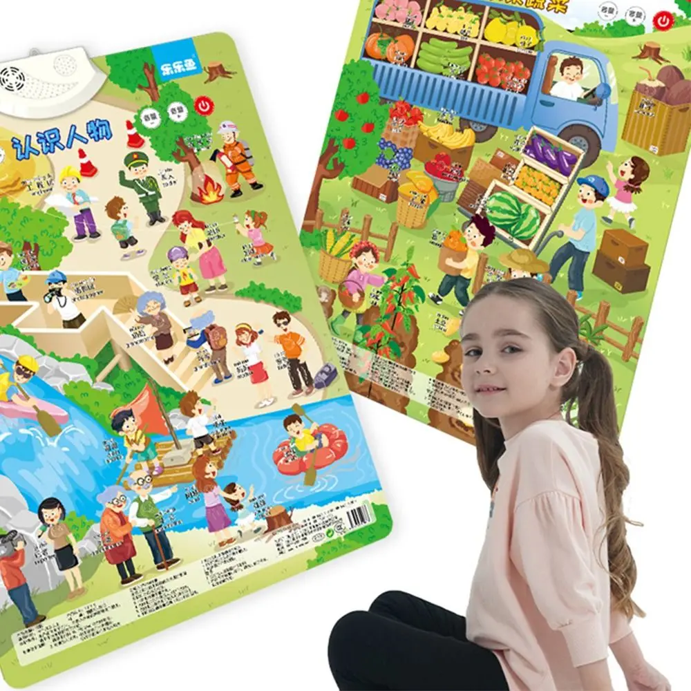 

Baby Learning Read Toy Point Reading Early Education Toy Children Cognitive Enlightenment Chart Audio Book Audio Wall Chart