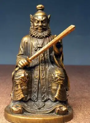 

3.6４＂Distinctive Asia China Taoism Pure copper Zhang Dao Ling The statue