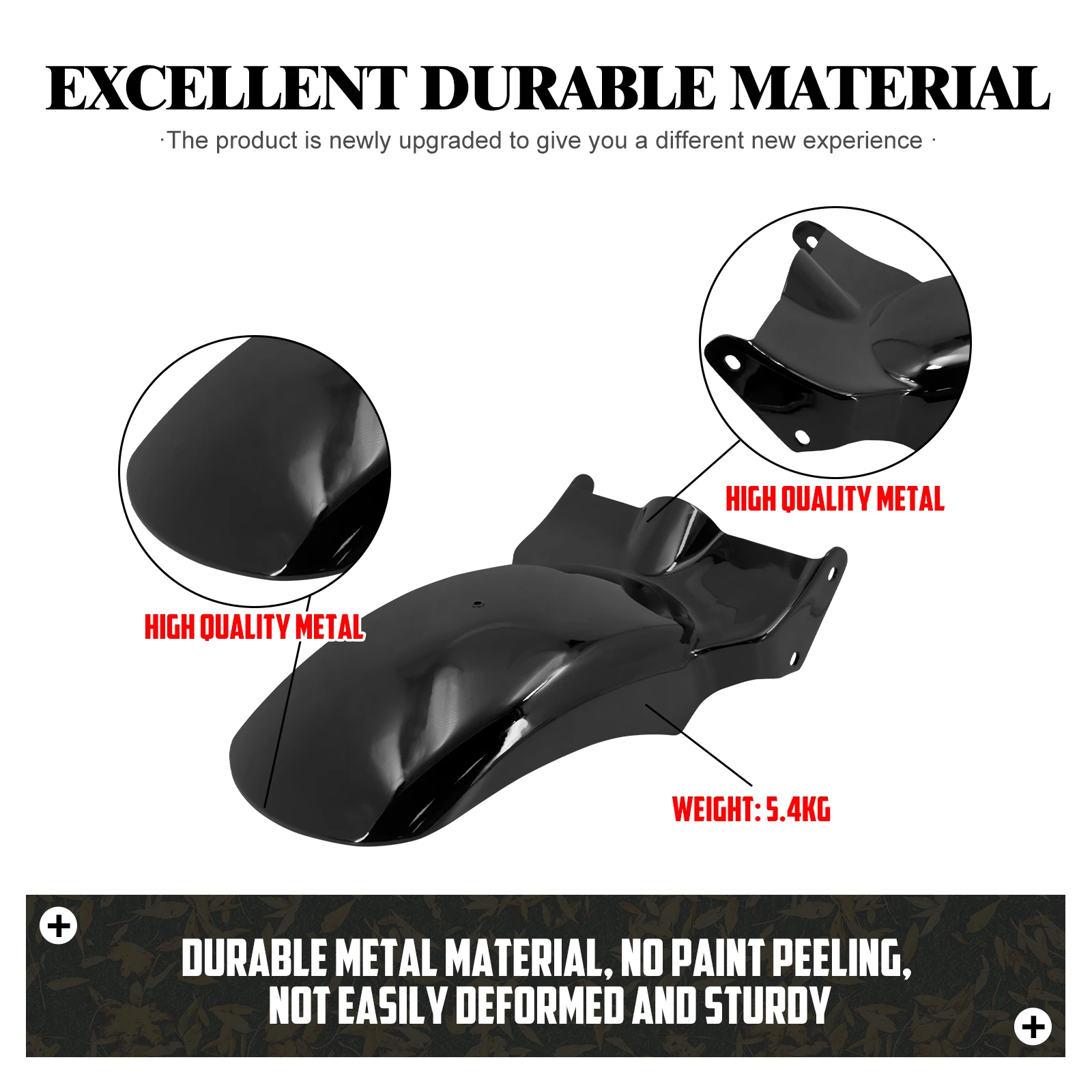 Motorcycle Gloss Black Front Fender Short Mudguards Protector Cover For Harley Softail M8 Fatboy FLFBS FLFB 2018-up - 201355758