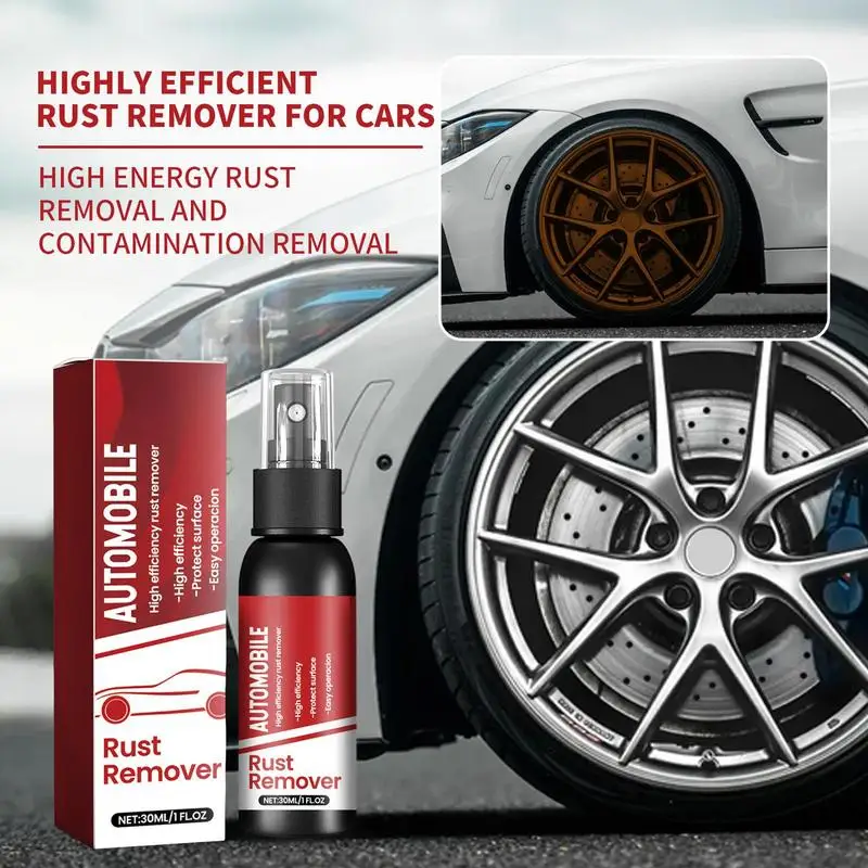 Automotive Car Maintenance Iron Powder Cleaner 30ml Car Rust Stain Remover Rust Removal Spray Motorcycle Exhaust Pipe Anti-rust