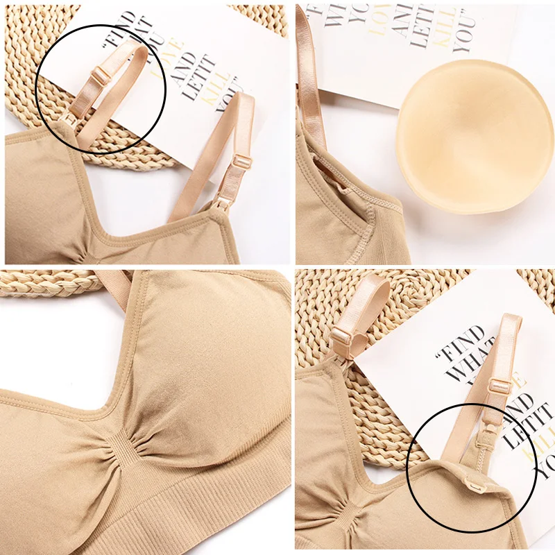 Maternity Bras Wirefree Nursing Bra Pregnancy Clothes Prevent Sagging Breastfeeding Women's Breathable Lactancia Bra Feeding Bra
