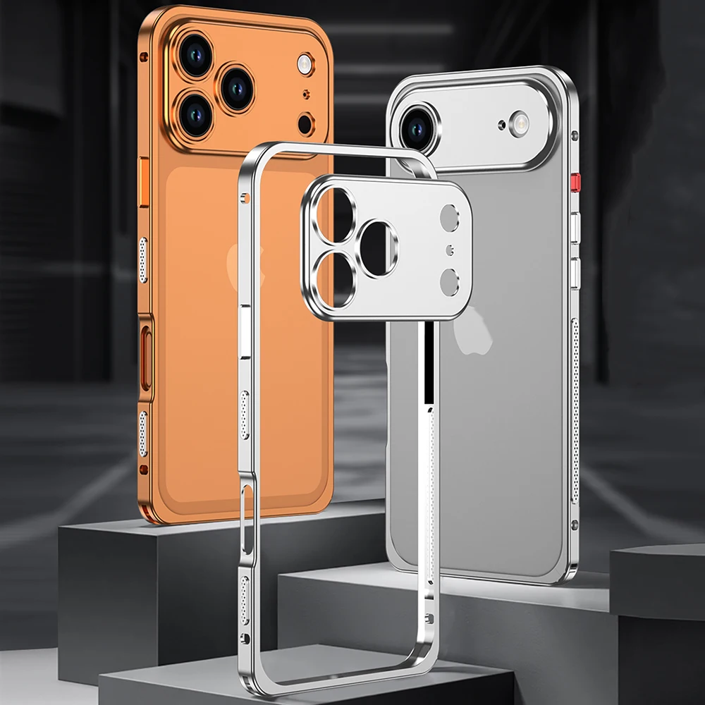 Premium Aluminium Alloy Metal Frame Bumper with Camera Protector Cap Cover