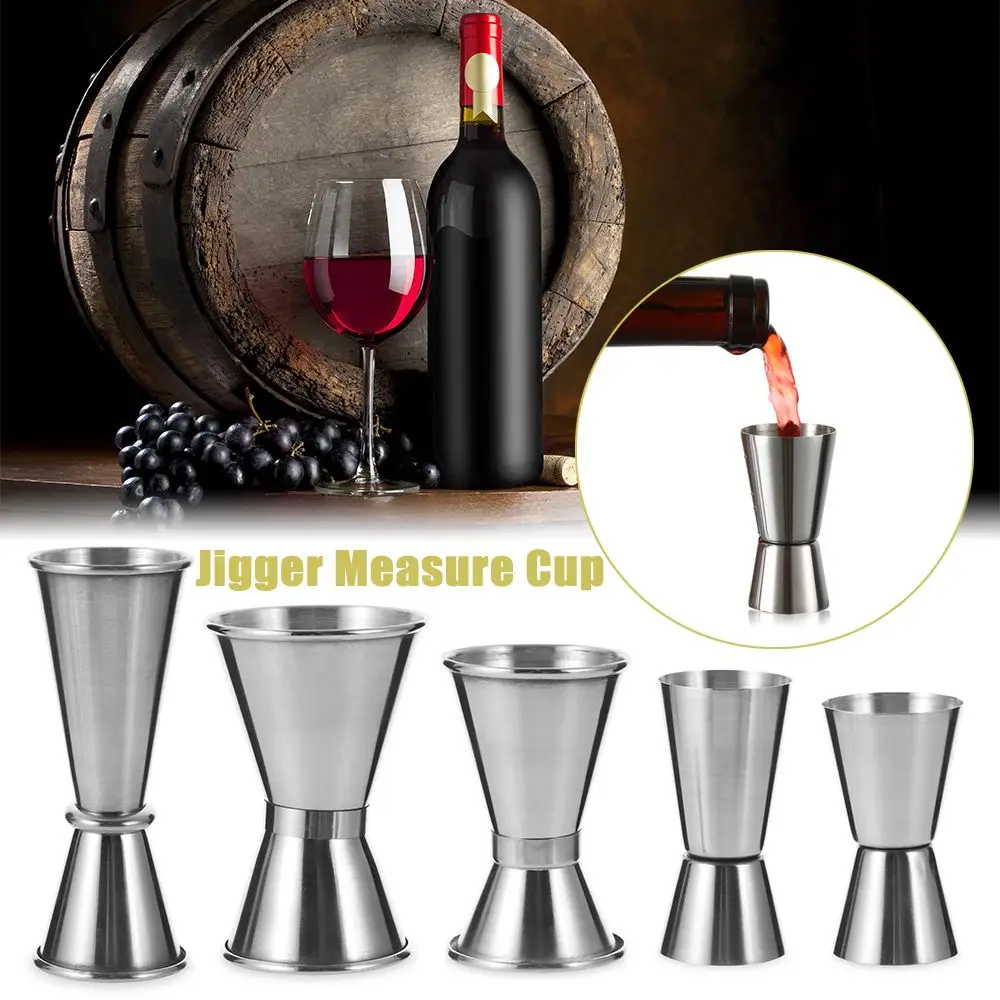 Description Picture 2 of itemStainless Steel Cocktail Shaker Multi-size Measure Cup Dual Shot Drink Spirit Measure Jigger Kitchen Gadgets For Party Bar Club