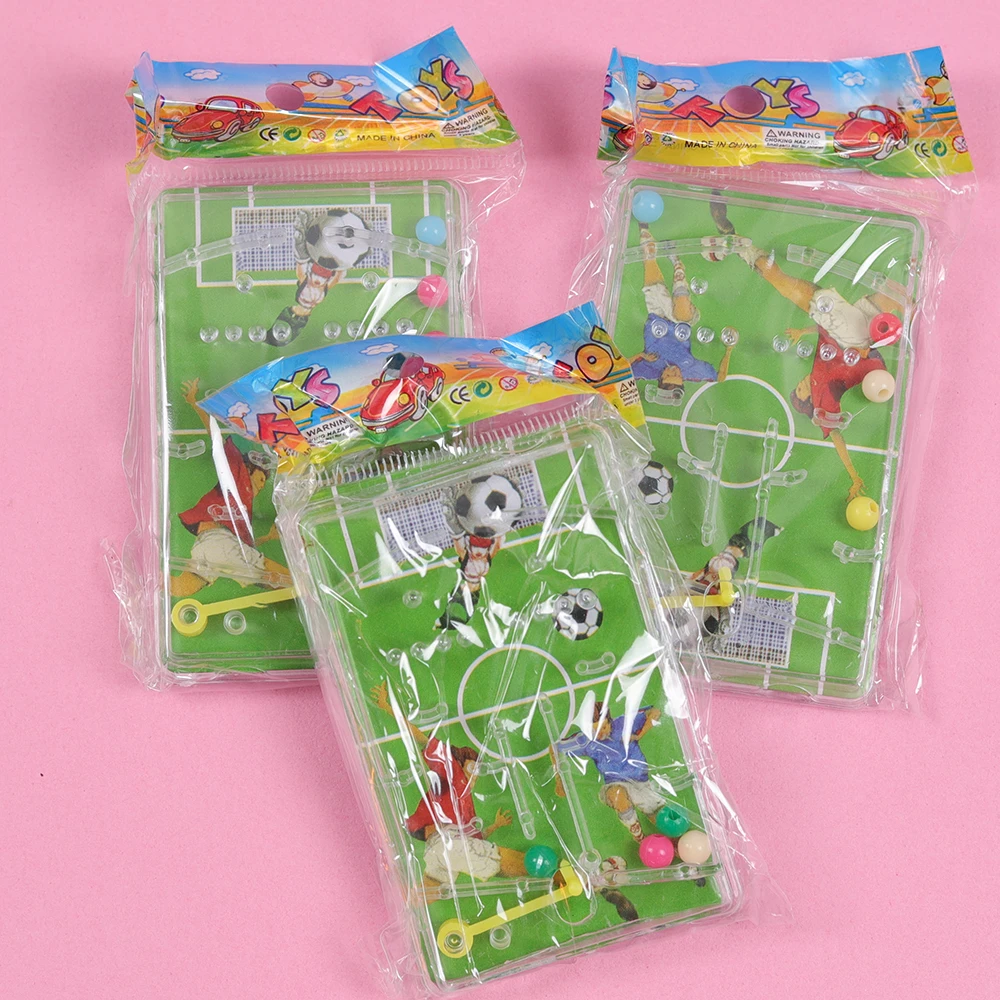 12Pc Football Theme Maze Game Early Educational Toy for Kids Birthday Party Favors Boy Sports Soccer Gift Giveaway Pinata Filler