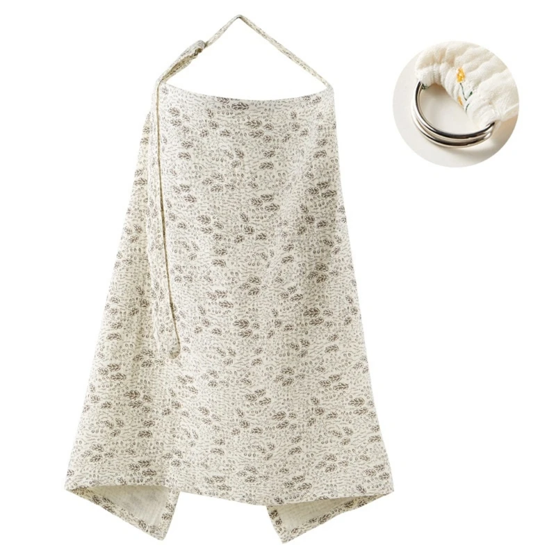 Soft and Absorbent Cotton Nursing Cloth Leak Proof Designing Feeding Towel Poncho for Discreet Breastfeeding QX2D