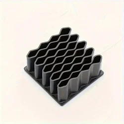 Compact Ointment Storage Box with 32 Durable Compartments - Space - Saving Desktop Organizer (Black)