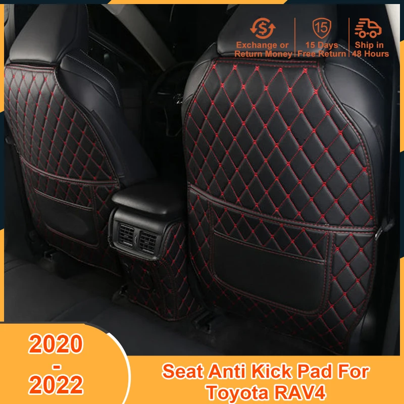

Seat Back Anti Child Kick Pad for Toyota RAV4 2020 2021 2022 Accessories Center Console Protective Anti Dirt Mat With Storage
