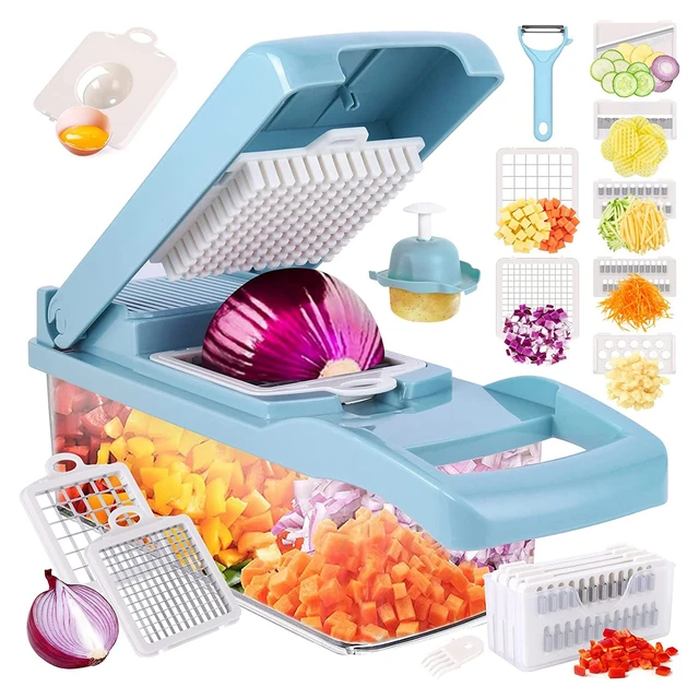 Vegetable Chopper, Multifunctional Food Chopper, Onion Chopper, Kitchen Vegetable  Slicer Dicer Cutter, Chopper With Container - AliExpress