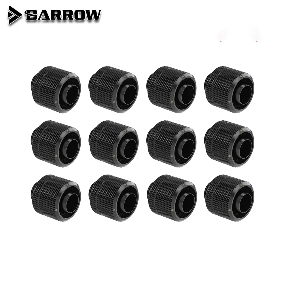 Soft Tube Fitting 8pcs G1/4" Hose Adapter For Cooling System 10X13mm 10X16mm Flexible Pipe Extender Fitting Angled Adapter Fitting Water Cooling Fitting
