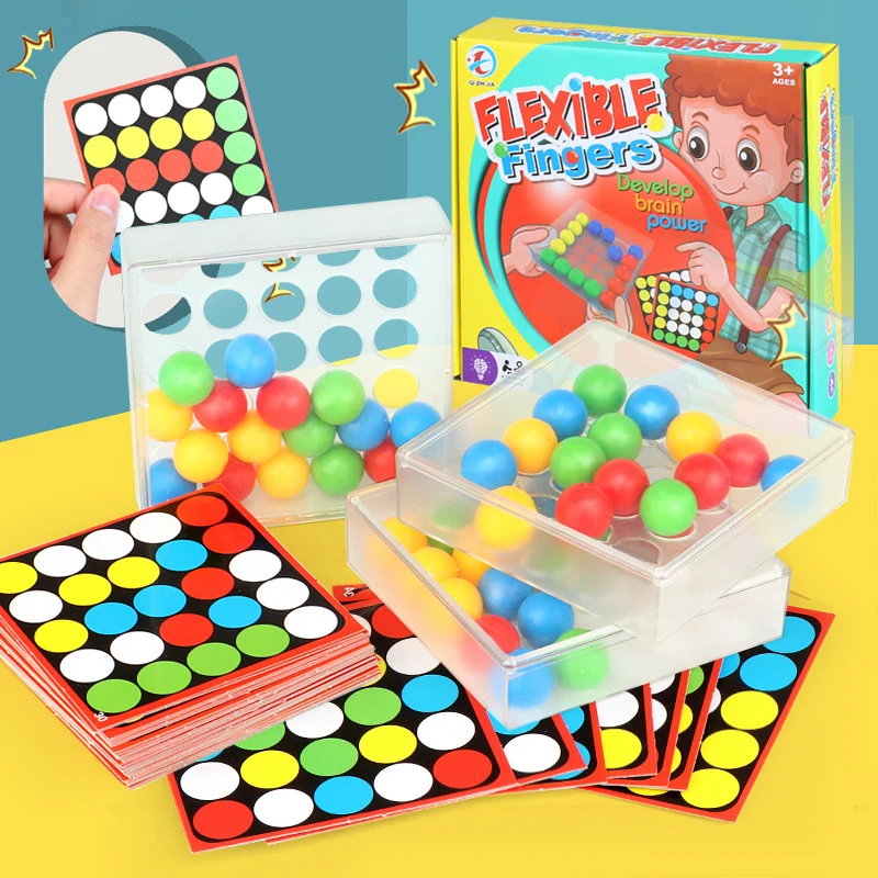 Flexible Fingers Children Education Learning Toys Color Bead Box Observation ability Hand eye coordination ability 1 - 3 Players 2