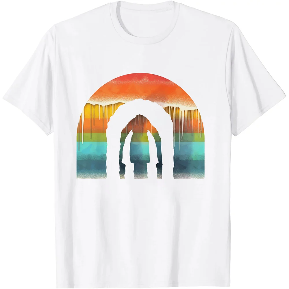 thumbnail image 1 of Camiseta premium con diseño divertido de dinosaurio y bandera antiarcoíris con diseño de galaxia espacial y arcoíris, últimas camisetas holgadas de verano de estilo Harajuku para mujer, 1 of 5