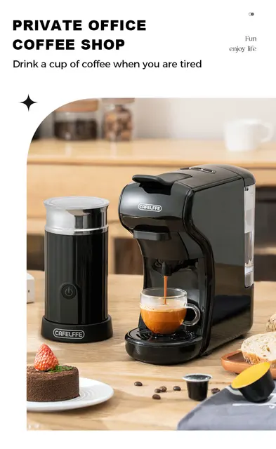 cafelffe コーヒーマシーン Cafelffe-ホットおよびコールドマルチカプセルを備えた3in 1