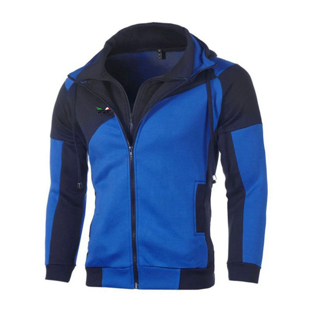 Benelli TRK 502X printing fashion 2023 new men's spring and autumn stitching sportswear hoodie high quality slim sweater coat.