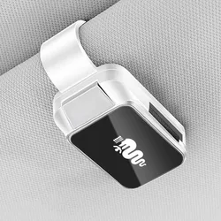 Car Interior Sunglasses and Eyeglass Storage Clip Holder (1Pcs For Alfa White)