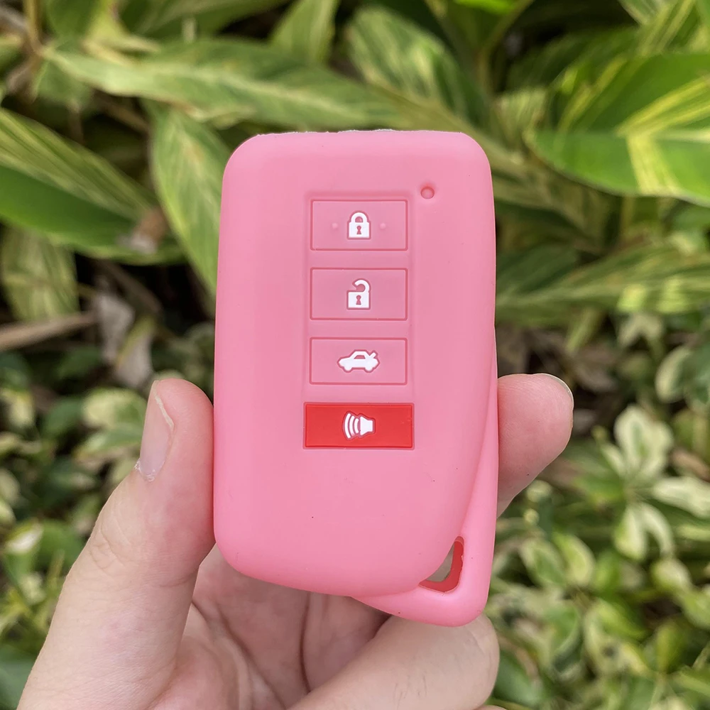 OTMIK Silikonhülle Mit Carbon-Optik - Schlüsselschutz Für Lexus Modelle