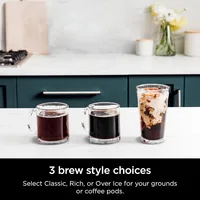 Ninja Drip Coffee Maker with K-Cup Pods, Hot and Iced Coffee Machine, 12 Cup Single Serve Coffee Maker with Paper Filter, CFP101 2