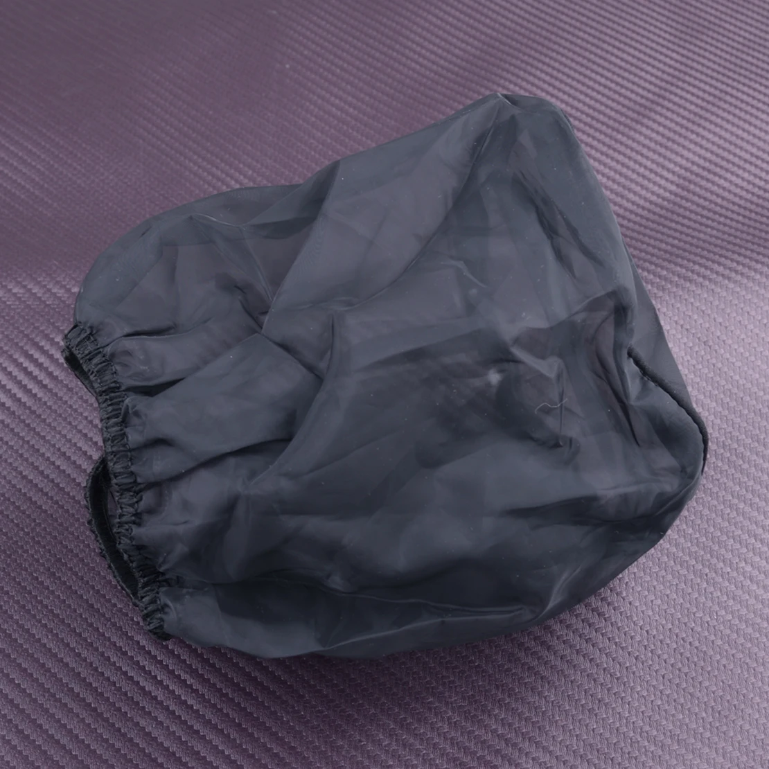 

Mushroom Head Air Filter Oil Proof Protective Cover Sleeve Black Polyester Cloth Dustproof Waterproof 15.1x15.5x11.8cm