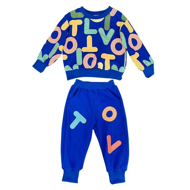 

Fashion Spring Autumn Baby Clothes For Girls Children Hoodies Pants 2Pcs/sets Toddler Casual Boys Clothing Sets Kids Tracksuits