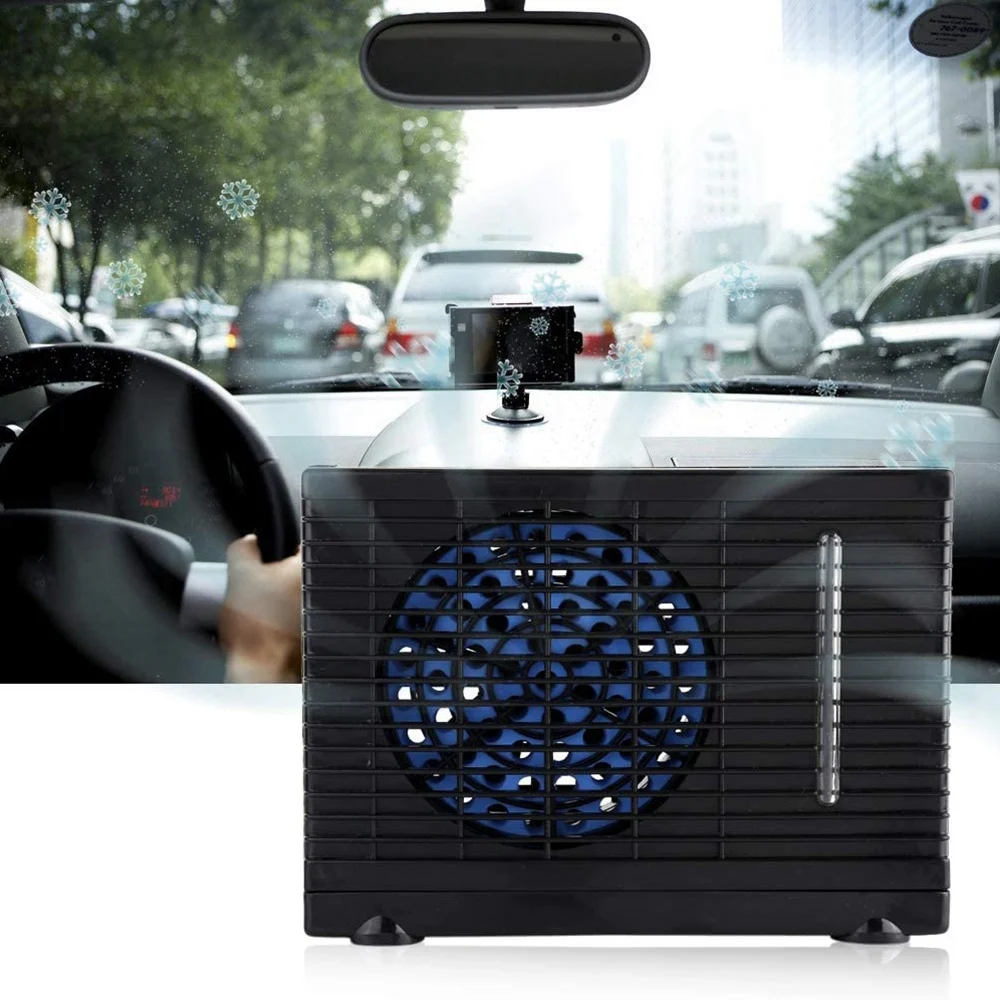 Car Portable Car Air Conditioner 12V Water Refrigeration Air Conditioner Fan Refrigeration