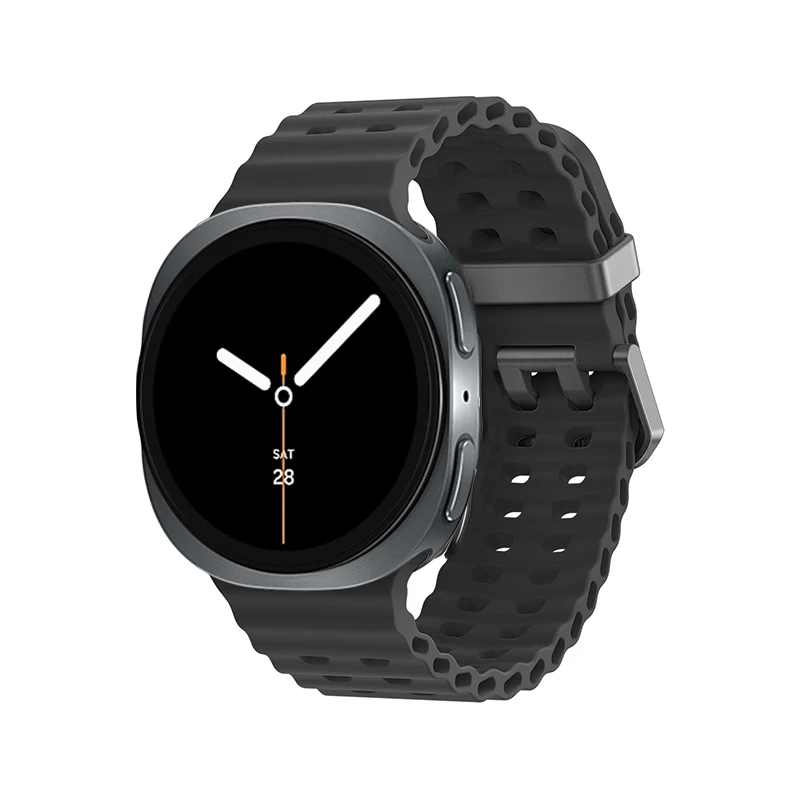 Silikon-Ozean-Armband für Samsung Galaxy Watch 9 8 40 44mm Sport Atmungsaktives Armband für Samsung Galaxy Watch 8 Classic 46mm Band – Detail 8