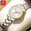 ERNIE KLEIN Women’s Watch Luxury Gold Watch OriginalDate Week Stainless Steel Waterproof Luminous Elegant Dress Ladies' Watches 1