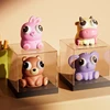 4PCS Funny Anti-Stress Pop Out Eyes Fidget Toy Squishy Kawaii Animal Squeeze Stress Relief Sensory Toy For ADHD Kids Adults 4